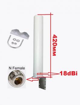 Круговая антенна 2G/3G/4G, до 18dBi, все частоты, N-female Луганск