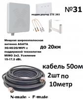 Комплект  антенна AGATA 3G/4G/2G/WIFI + 4G модем+ wifi Луганск