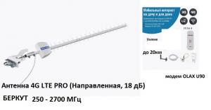 Комплект Антенна 4G LTE PRO (Направленная, 18 дБ) + 4G модем+ wifi Луганск