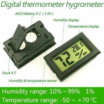 Гигрометр Цифровой Термометр Высокой Точности Влагомер + 2 батарейки