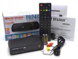 Ресивер т2 приставка World Vision T624D2 DVB-T/T2/C