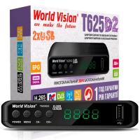 Ресивер цифровой World Vision T625D2 эфирный DVB-T2/C тв приставка бесплатное тв TV-тюнер медиаплеер