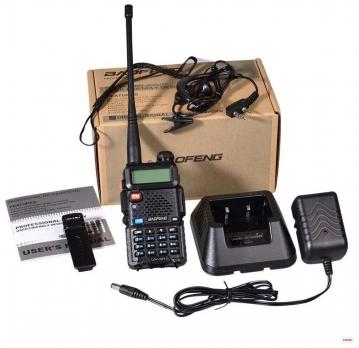 Baofeng UV-5R 8Вт (136-174/ 400-480 мГц, Li-Ion 1800 мАч, 8 Ватт) 2 режима мощности